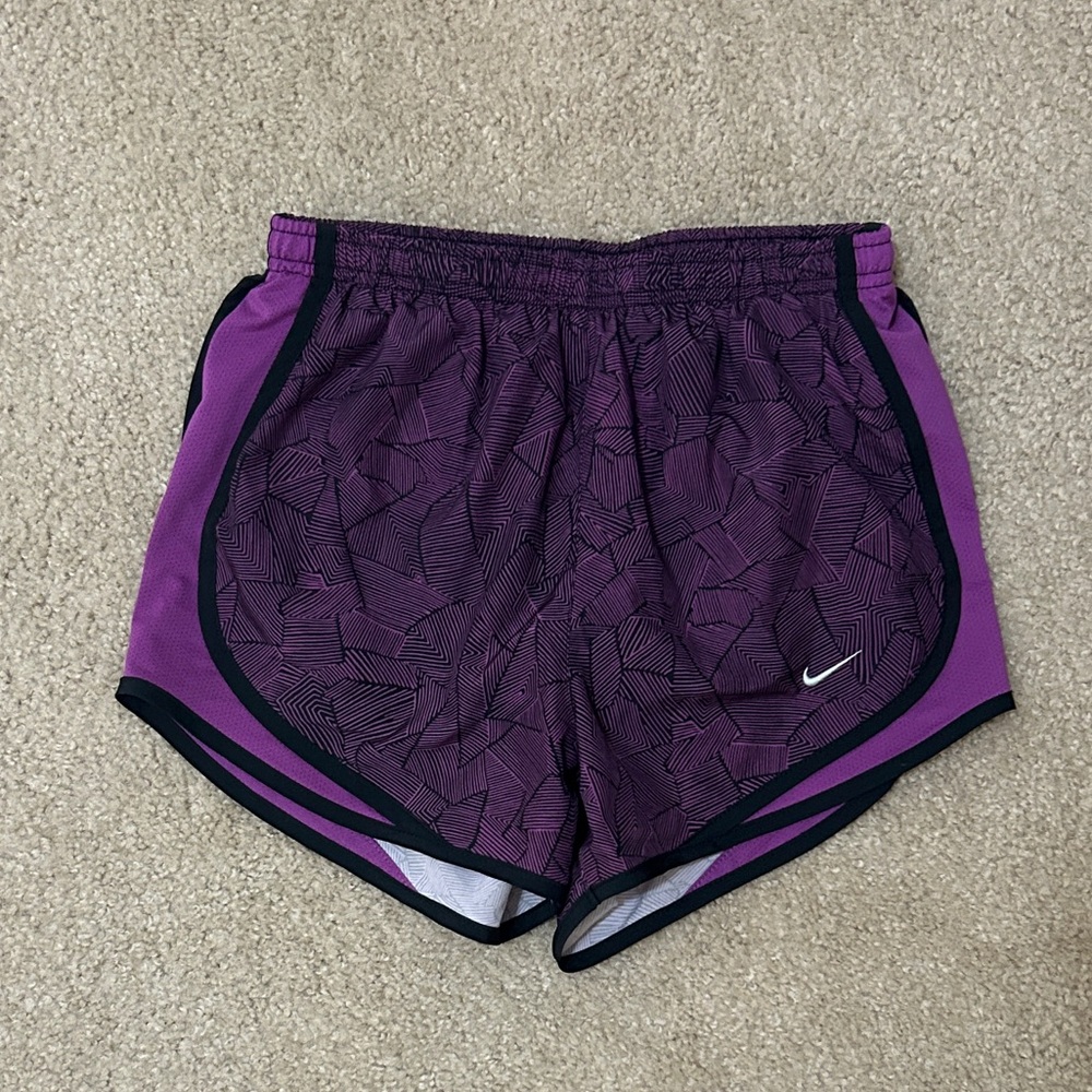Nike Women's Tempo Dri-FIT Geometric Purple Running Shorts